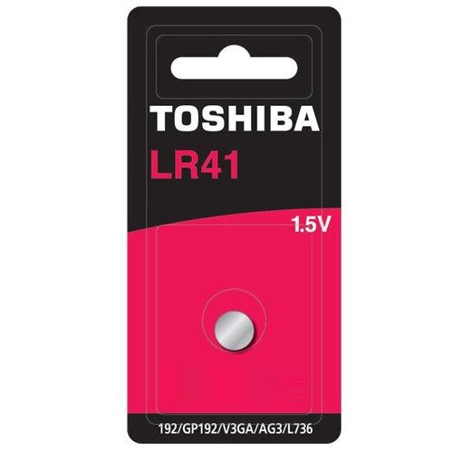 TOSHIBA μπαταρία LR41 1,5V 1τεμ – Μπαταρίες Ρολογιών