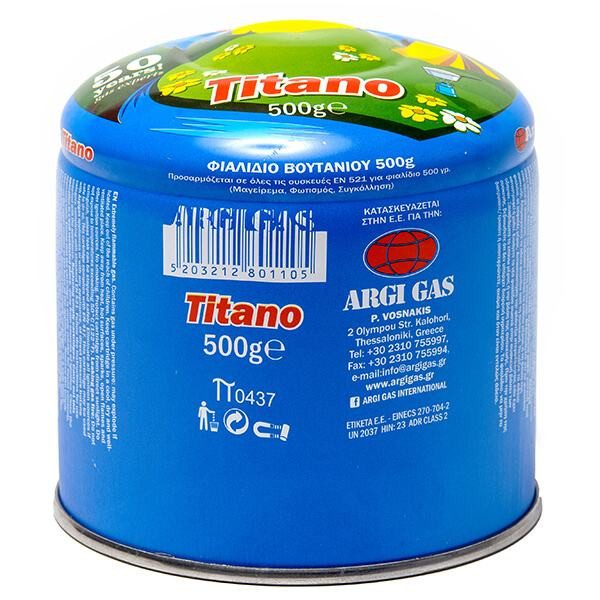 ARGI GAS φιαλίδιο από υγρό τιτάνιο 500gr – Καμινέτα
