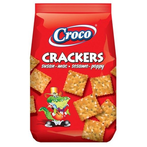 CROCO crackers με σουσάμι και παπαρουνόσπορο 100gr – Αλμυρά Snacks