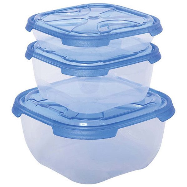 CYCLOPS φαγητοδοχείο fresco τετράγωνο 3τεμ 0,55lt 1,1lt 2,1lt – Δοχεία Φαγητού