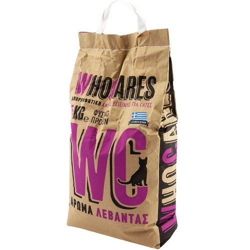 WHO CARES άμμος υγιεινής γάτας με άρωμα λεβάντας 5kg – Άμμος Γάτας