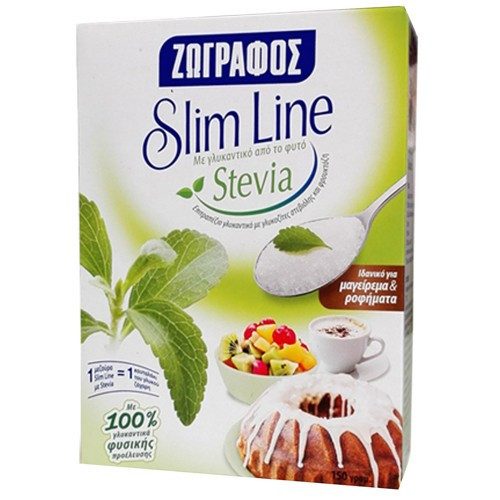 ΖΩΓΡΑΦΟΣ slim line green στέβια σε σκόνη 150gr – Ζωγράφος – Ζάχαρη και Υποκατάστατα