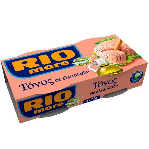 RIO MARE τόνος σε ελαιόλαδο 2x160gr – Τρόφιμα Μακράς Συντήρησης
