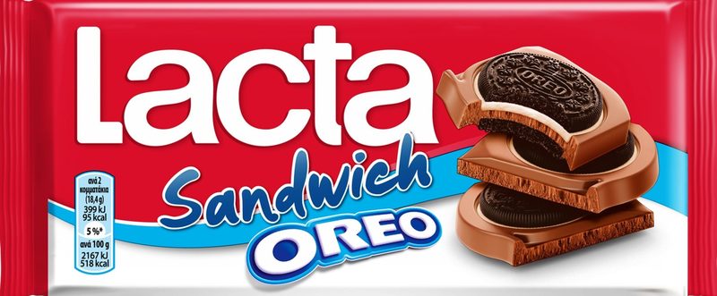 LACTA σοκολάτα sandwich oreo 92gr – Σοκολάτες