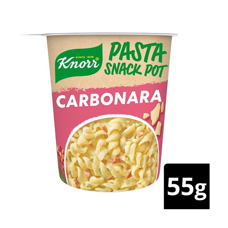 KNORR snack pot καρμπονάρα 55gr – Τρόφιμα Μακράς Συντήρησης