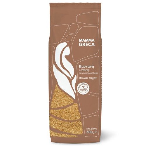 MAMMA GRECA καστανή ζάχαρη 500gr – Ζάχαρη και Υποκατάστατα