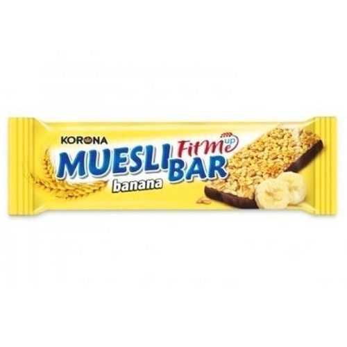KORONA-M Muesli μπάρα δημητριακών με μπανάνα 50gr – Μπάρες Δημητριακών