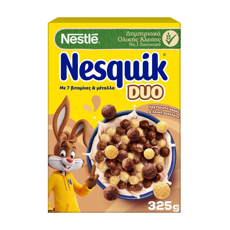 NESTLE δημητριακά nesquik duo 325gr