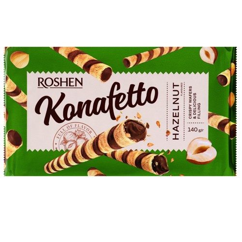 ROSHEN πουράκια konafetto γεμιστά με κρέμα φουντουκιού 140gr – Σοκολάτες