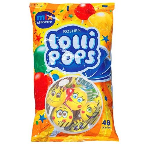 ROSHEN γλειφιτζούρια lollipops cocktail fruit mix 920gr – Καραμέλες, Γλειφιτζούρια και Τσίχλες