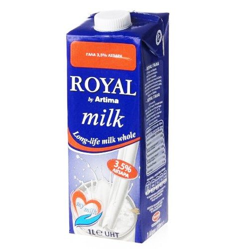 ROYAL γάλα πλήρες μακράς διαρκείας 3,5% λιπαρά 1lt – Γάλατα και Φυτικά Ροφήματα