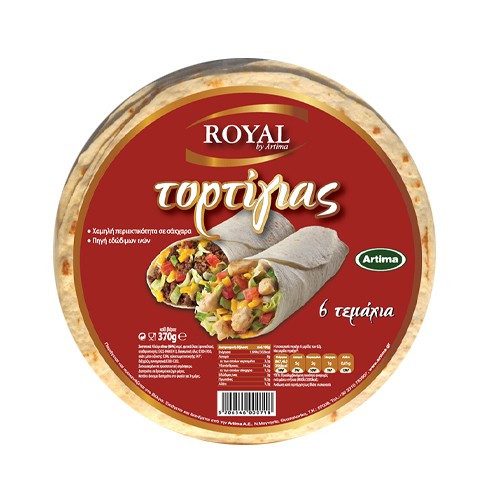 ROYAL τορτίγια σταρένια 25cm 6τεμ 370gr – Αρτοσκευάσματα