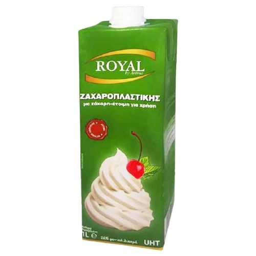 ROYAL φυτική κρέμα για σαντιγύ 26% 1lt – Επικαλύψεις / Toppings Ζαχαροπλαστικής
