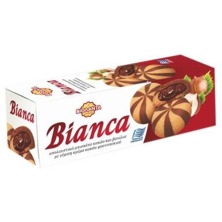 ΒΙΟΛΑΝΤΑ μπισκότα bianca με γέμιση φουντουκιού 150gr – Βιολάντα