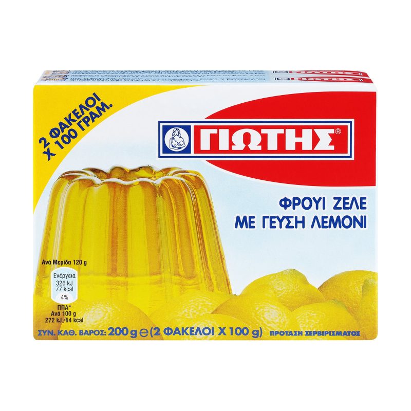 ΓΙΩΤΗΣ φρουί ζελέ με γεύση λεμόνι 200gr – Γιώτης – Έτοιμα Μείγματα για Γλυκά