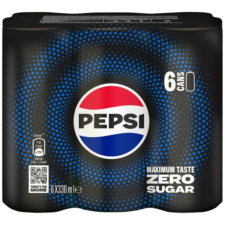 PEPSI max αναψυκτικό cola χωρίς ζάχαρη 6x330ml – Αναψυκτικά