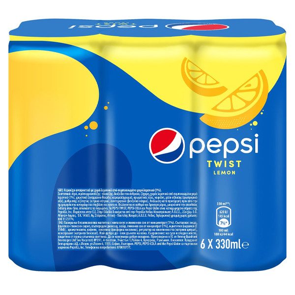 PEPSI twist αναψυκτικό cola με λεμόνι 6x330ml – Αναψυκτικά
