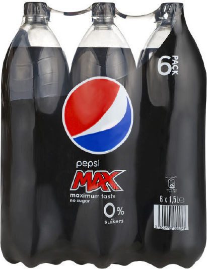 PEPSI max αναψυκτικό cola χωρίς ζάχαρη 6x1,5lt – Αναψυκτικά