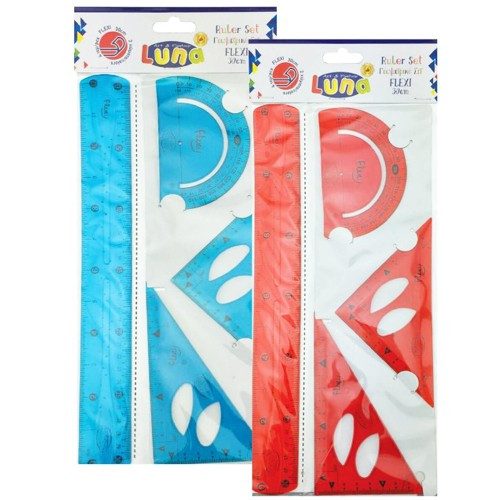 THE LITTLIES γεωμετρικό σετ flexi 30cm 4τεμ – Διακάκης – Γεωμετρικά Όργανα