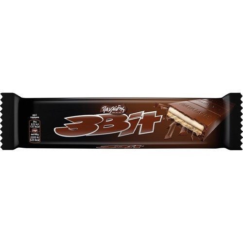 ΠΑΥΛΙΔΗΣ 3bit σοκολάτα γεμιστή με λευκή κρέμα 65gr – Παυλίδης – Σοκολάτες