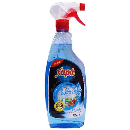 ΧΑΡΑ υγρό καθαριστικό spray τζαμιών 750ml – Χαρά – Καθαριστικά Επιφανειών