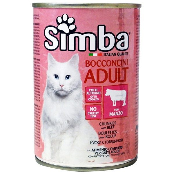 SIMBA γατοτροφή κονσέρβα κρέας 415gr – Υγρή Τροφή Γάτας