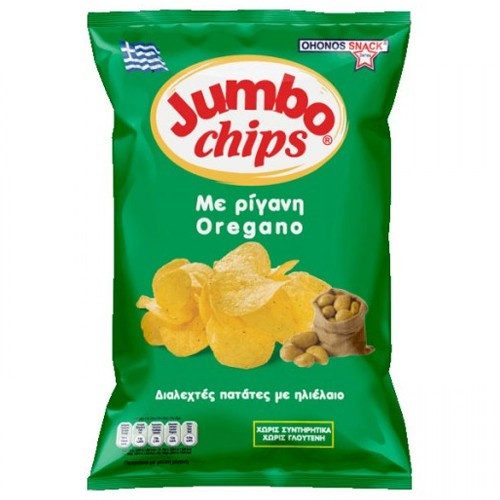 OHONOS SNACKS Jumbo chips με ρίγανη χωρίς γλουτένη 50gr – Πατατάκια
