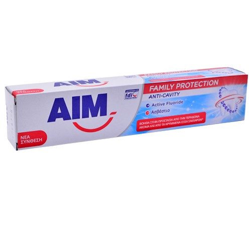 AIM οδοντόκρεμα family protection anti-cavity 75ml – Οδοντόκρεμες