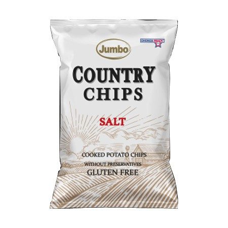 OHONOS SNACKS Jumbo country chips με αλάτι 150gr – Πατατάκια