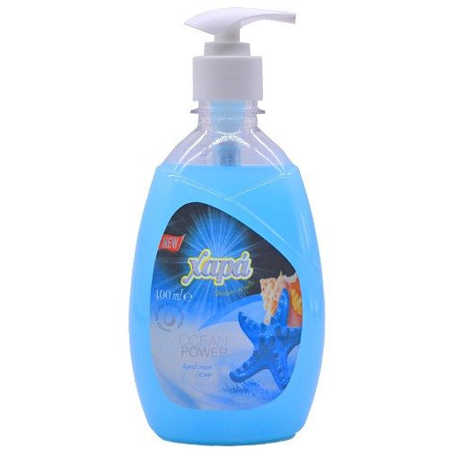 ΧΑΡΑ κρεμοσάπουνο με αντλία ocean power 400ml – Χαρά – Προϊόντα Καθαρισμού Σώματος