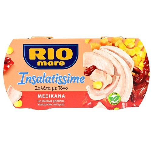 RIO MARE insalatissime σαλάτα με τόνο mexicana 2x160gr – Τρόφιμα Μακράς Συντήρησης