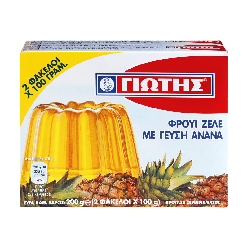 ΓΙΩΤΗΣ φρουί ζελέ με γεύση ανανά 200gr – Γιώτης – Έτοιμα Μείγματα για Γλυκά