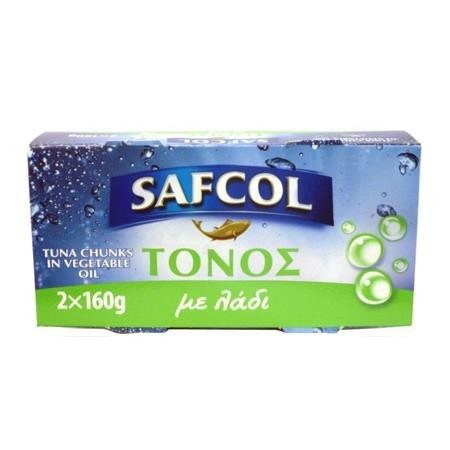 SAFCOL τόνος σε λάδι 2x160gr – Τρόφιμα Μακράς Συντήρησης