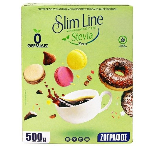 ΖΩΓΡΑΦΟΣ slim line γλυκαντικό stevia 500gr – Ζωγράφος – Ζάχαρη και Υποκατάστατα