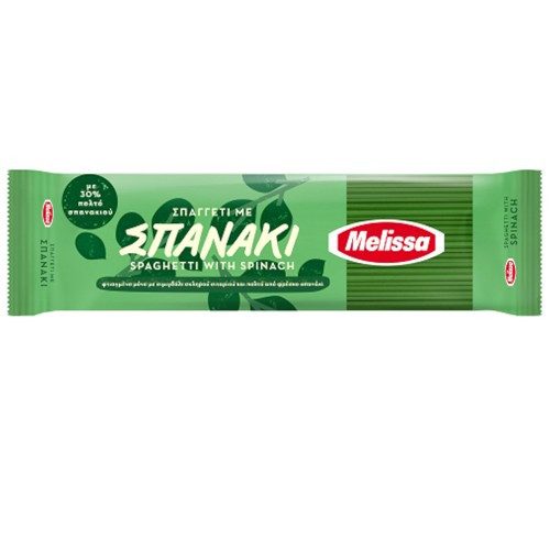 MELISSA ζυμαρικά σπαγγέτι με σπανάκι 400gr
