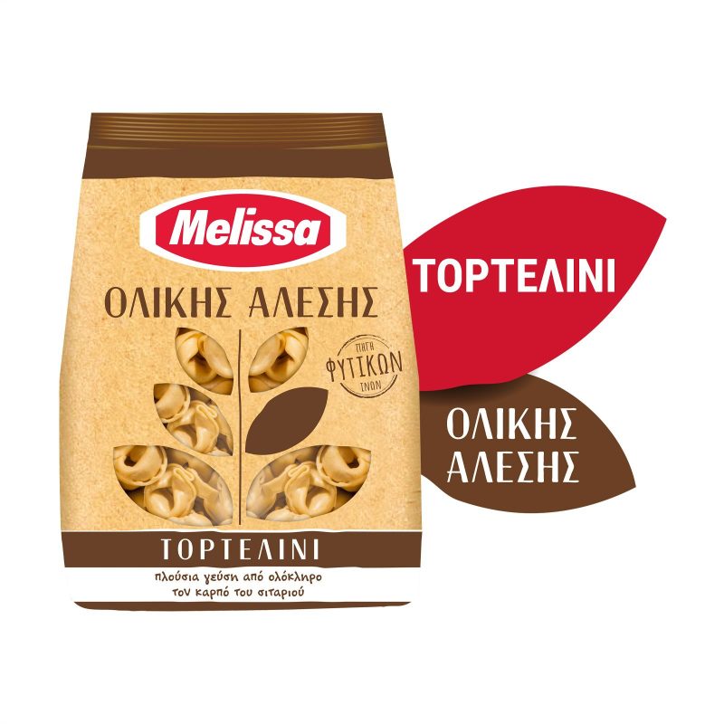 MELISSA ζυμαρικά τορτελίνια ολικής άλεσης με τυρί 250gr