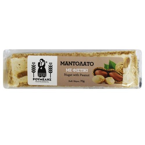 ΡΟΥΜΕΛΗΣ μαντολάτο με φιστίκι 70gr – Παστελοποιΐα Ρούμελης – Παραδοσιακά Γλυκά