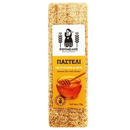 ΡΟΥΜΕΛΗΣ παστέλι με σουσάμι και μέλι 70gr – Παστελοποιΐα Ρούμελης – Παραδοσιακά Γλυκά