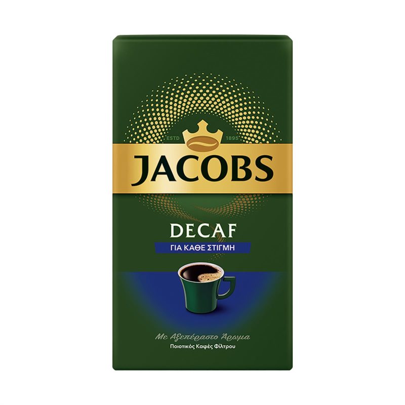 JACOBS καφές φίλτρου ντεκαφεϊνέ 250gr – Καφέδες