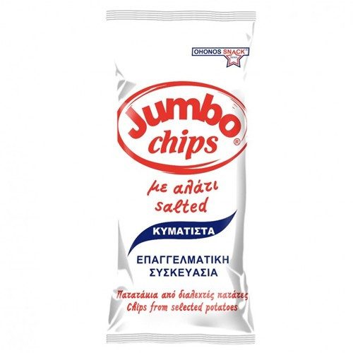OHONOS SNACKS Jumbo chips κυματιστά με αλάτι 280gr – Πατατάκια