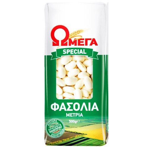 ΩΜΕΓΑ special φασόλια μέτρια 500gr – Ωμέγα – Όσπρια