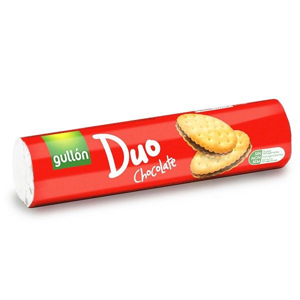 GULLON μπισκότα γεμιστά με σοκολάτα duo 250gr