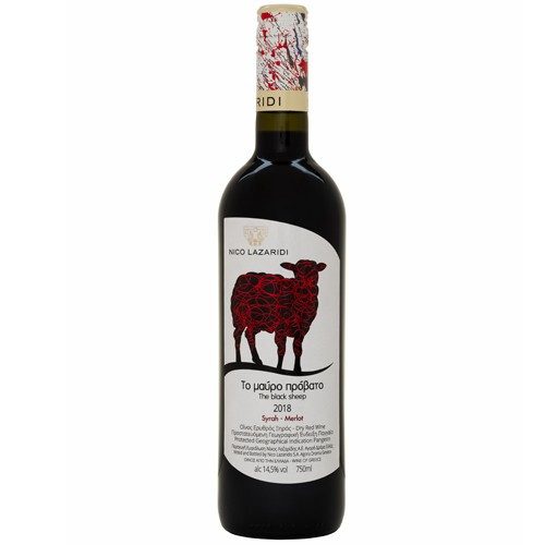 NICO LAZARIDI Μαύρο Πρόβατο Syrah-Merlot οίνος ερυθρός ξηρός 750ml – Κρασιά