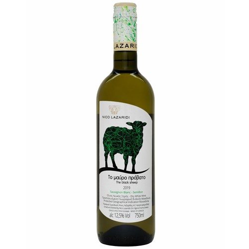 NICO LAZARIDI Μαύρο Πρόβατο οίνος λευκός ξηρός 750ml – Κρασιά