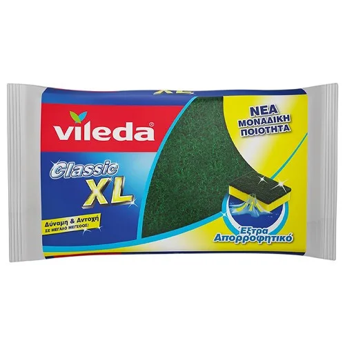VILEDA σφουγγαράκι κουζίνας classic extra large 1τεμ – Σφουγγάρια Κουζίνας