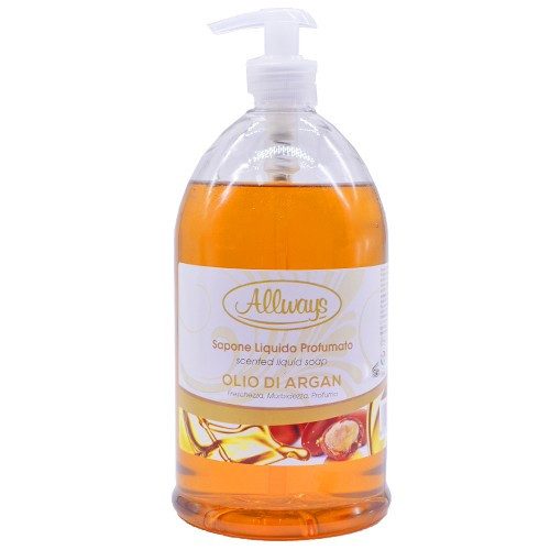 ALLWAYS κρεμοσάπουνο με αντλία Olio di Argan 1lt – Προϊόντα Καθαρισμού Σώματος