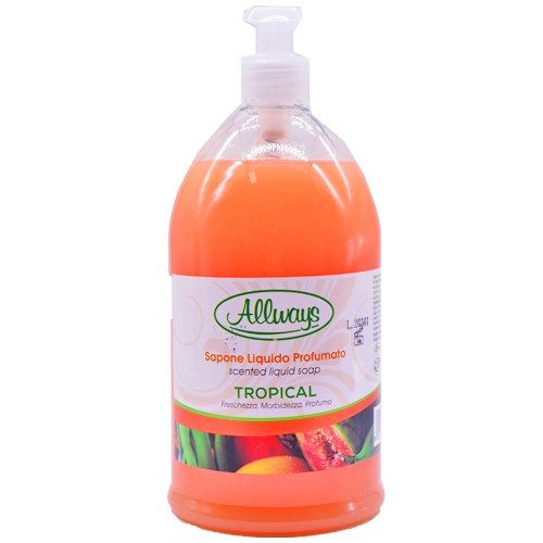 ALLWAYS κρεμοσάπουνο με αντλία Tropical 1lt – Προϊόντα Καθαρισμού Σώματος