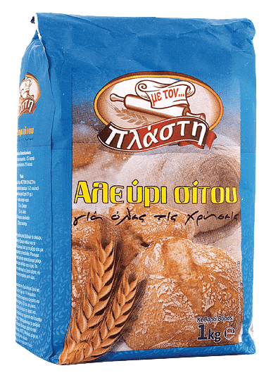 ΜΕ ΤΟΝ ΠΛΑΣΤΗ αλεύρι για όλες τις χρήσεις 1kg – Με τον πλάστη