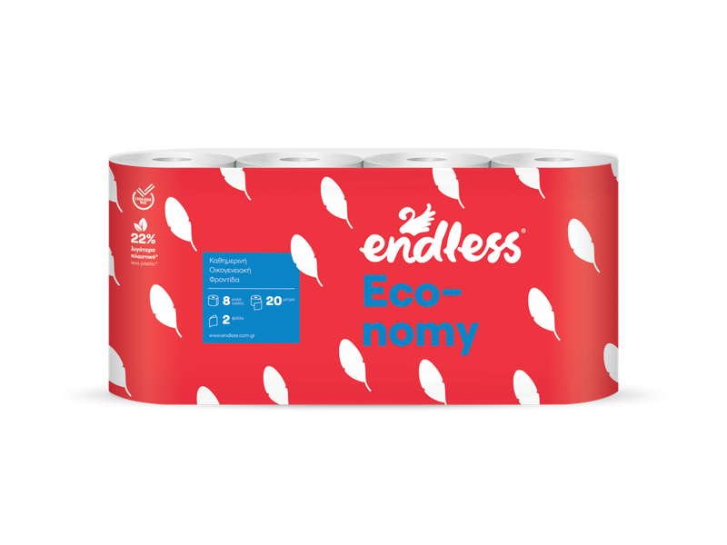 ENDLESS χαρτί υγείας Economy 2φυλλο 8x65gr – Χαρτιά Υγείας