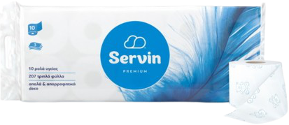 SERVIN χαρτί υγείας Premium 3φυλλο 10x95gr – Χαρτιά Υγείας